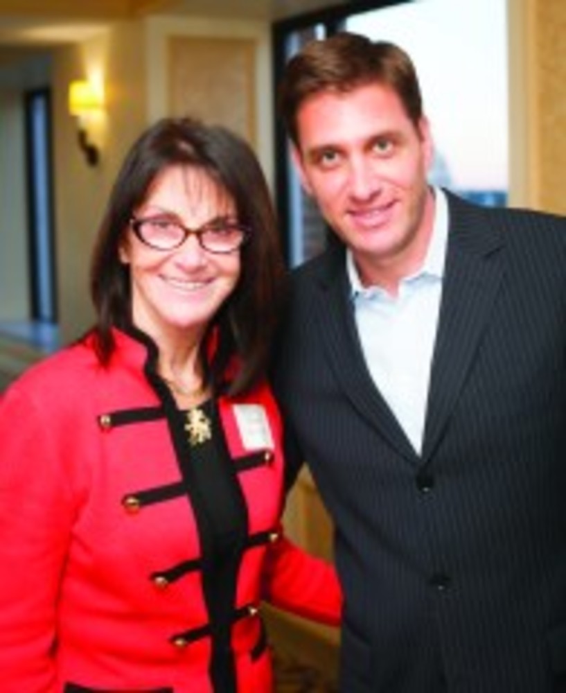 Susan Leach DeBlasio and Mike Greenberg at the Jewish Alliance Annual Campaign Launch. /Jewish Alliance of Greater Rhode Island
